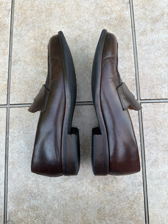 Beckett Simonon brown leather penny loafers main image 11